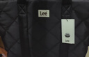 LEE托特包女包大容量羽絨包2025春季菱形格手提單肩包通勤腋下包時(shí)尚 黑色 曬單實(shí)拍圖