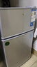 奧克斯小冰箱家用小型迷你冷藏冷凍兩用出租房宿舍用節能省電寢室辦公室電冰箱 【熱賣(mài)款 升級凈化去味】22A126DW銀 曬單實(shí)拍圖