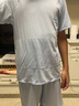 貓人兒童睡衣男童夏季薄款家居服套裝中大童短袖短褲空調(diào)服 藍色140 曬單實拍圖