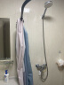 施香曼浴帘套装免打孔隐形防水布卫生间浴室隔断帘淋浴折叠弧形干湿分离 瞅啥呢 A款杆+帘宽1.8米x2米高浴帘 实拍图