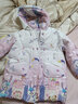 G.DUCKKIDS女童羽絨服免洗易打理2024新款冬裝女孩90白鴨絨加厚中長款外套 兔子粉 130 建議7-8歲 曬單實拍圖