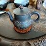 欽州坭興陶茶壺 長(cháng)嘴龍鳳宮燈壺 全手工泡茶壺功夫茶具節日送禮 長(cháng)嘴龍鳳壺 100ml 曬單實(shí)拍圖