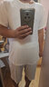 莫代爾棉麻睡衣男夏季新款套裝男寬松透氣休閑運(yùn)動(dòng)短袖短褲兩件裝可外穿 杏色棉麻套裝 2XL[建議130-145斤] 曬單實(shí)拍圖