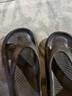 BAIHOU白猴夏季男女學(xué)生夾腳人字拖軟底加厚室內涼拖鞋 R-18黑40-41 曬單實(shí)拍圖