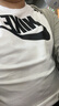 耐克（NIKE） 短袖T恤男裝夏季新款圓領(lǐng)半袖上衣休閑時尚大勾子logo文化T恤衫 AR5005-101/經(jīng)典白黑/純棉親膚 L 曬單實拍圖