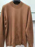 callisto卡利斯特【100%綿羊毛 卷翻高領(lǐng)】秋冬男士毛衣細膩柔軟氣質(zhì)內搭 咖啡色 【簡(jiǎn)約利落中領(lǐng)】 M （48碼） 曬單實(shí)拍圖