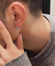 Caokit Keeiy輕奢高質(zhì)感耳環(huán)個(gè)性男士耳釘一對復古簡(jiǎn)約耳扣男生耳圈情人節禮物 黑款羅馬數字耳環(huán) 曬單實(shí)拍圖