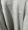 adidas情侶款休閑加絨圓領(lǐng)長袖衛(wèi)衣套頭衫男女阿迪達(dá)斯官方輕運(yùn)動(dòng) 中麻灰 M 曬單實(shí)拍圖