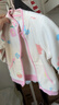 戴維貝拉（DAVE＆BELLA）童裝男童外套女童搖粒絨上衣兒童衣服秋裝夾克寶寶外衣2025新款 花朵印花 80 cm（建議身高73-80cm） 曬單實(shí)拍圖