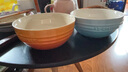 酷彩（Le Creuset）炻瓷盤(pán)創(chuàng  )意沙拉水果菜盤(pán)家用湯碗 13.5/14cm湯碗水果沙拉個(gè)人家用 14cm湯碗馬羅尼桔 曬單實(shí)拍圖