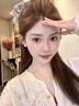 伊黛兒925銀滿鉆高冰玉髓項(xiàng)鏈女輕奢蛋面鎖骨鏈生日情人節(jié)禮物女送老婆 925銀花朵玉髓項(xiàng)鏈L2235 曬單實(shí)拍圖