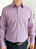 杉杉【莫代爾免燙】長(cháng)袖襯衫男提花休閑商務(wù)舒彈易打理襯衣 淺紫色 38 曬單實(shí)拍圖