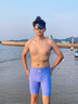 速安視SWANS泳褲男士專業(yè)防曬五分速干短褲游泳褲男潛水游泳裝備紫色L 曬單實(shí)拍圖