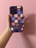 圣圖朗新款小羊皮17適用蘋(píng)果16pro手機殼iPhone13卡通15小熊12硅膠8plus防摔14promax高級感可愛(ài)11套全包 暗紫色【格子熊】液態(tài)小羊皮 iPhone 14 Pro Max 曬單實(shí)拍圖