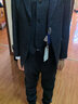 羅蒙兒童西裝套裝男童主持人花童禮服演出服 藍線(xiàn)格五件套 160 曬單實(shí)拍圖