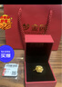 夢金園黃金戒指牡丹花硬金戒指顯大指環(huán)閉口女戒生日禮物 曬單實拍圖