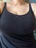 芬也孕婦哺乳吊帶背心免穿內衣母乳喂奶上衣防走光可外穿夏季春秋內搭 黑色 -涼感莫代爾 XL 【適合：110斤-135斤】 曬單實(shí)拍圖