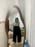 優(yōu)衣庫女裝麻混紡松緊長(zhǎng)褲/休閑褲473791 09 黑色 M /160/66A 曬單實(shí)拍圖
