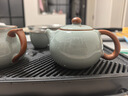 京東京造 茶具整套 功夫茶具套裝帶茶盤茶壺茶杯 天青汝窯西施壺 16件 曬單實拍圖