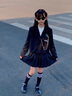 G.DUCKKIDS小黃鴨女童秋季套裝2025新款學(xué)院風(fēng)中大兒童西裝JK百褶裙學(xué)生襯衫 灰色外套+裙子+白襯衫+領(lǐng)帶+掛件 150 建議11~12歲【140-150cm】cm 曬單實拍圖