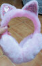 星舵冬天兒童耳套耳罩保暖女生可愛(ài)兒童小孩女童流沙耳包冬季貓耳 【貓耳亮片】-粉色 曬單實(shí)拍圖