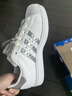 adidas SUPERSTAR II經(jīng)典貝殼頭板鞋女子新款阿迪達斯官方三葉草 白色/金屬銀   37 曬單實拍圖