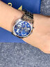 歐品客瑞士認證品牌十大手表男機械表全自動(dòng)男士手表滿(mǎn)天星多功能腕表男 升級版-3256-鋼帶本藍 曬單實(shí)拍圖