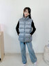 雅鹿2025新款兒童羽絨服馬甲內膽內穿男童女童中大童外穿洋氣背心坎肩 灰色 160cm 曬單實(shí)拍圖