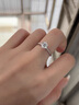 小白光莎翁系列18K金培育鉆石戒指訂婚結(jié)婚女經(jīng)典六爪節(jié)禮物 D-E色/SI凈度 30分 曬單實(shí)拍圖