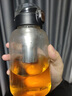 代璽泡茶玻璃杯大容量水杯男女士茶水分離杯子耐高溫便攜車載學(xué)生水杯 【杯套+長茶隔】彈蓋玻璃杯 750ml 曬單實拍圖