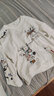 紅蜻蜓 衛衣女春季韓版新款寬長(cháng)袖松刺繡圓領(lǐng)小個(gè)子打底潮流女裝上衣 白色常規 2XL 曬單實(shí)拍圖