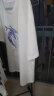 南极人冰丝短袖t恤男士夏季凉感透气半袖学生休闲百搭男装运动速干衣服 白色(折纸飞机)  4XL(建议体重205-230斤左右) 实拍图