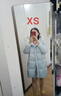 美力城中長(cháng)款羽絨服女新款鵝絨外套輕暖系列三防戶(hù)外運動(dòng)百搭109 冰川藍 S 曬單實(shí)拍圖