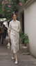 浮云堂「浮云堂.風(fēng)」落華.中式禪意改良印花連衣裙女25夏款高端禪意茶服 落英淡粉 M 曬單實(shí)拍圖