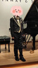 兒童燕尾服男童禮服套裝花童西裝燕尾服男主持人鋼琴演出表演服西裝 黑色金色邊燕尾服=外套+馬甲+襯衫+褲子+領(lǐng)結(jié) 130 曬單實(shí)拍圖