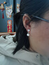 卓麥 高級感氣質扇子貝殼珍珠耳釘S925銀小仙女耳環(huán)女耳飾2022新款潮送女友生日禮物禮物 貝殼珍珠耳釘白金色 曬單實拍圖