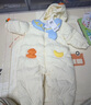 巴拉巴拉童裝嬰兒連體衣寶寶冬裝外出羽絨服服連帽鵝絨萌男童女童 奶白10501-白鵝絨 73 cm 曬單實(shí)拍圖