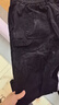 森馬（Semir）休閑褲女冬純棉燈芯絨半松緊腰打褶寬松闊腿褲工裝褲101724127004 曬單實(shí)拍圖