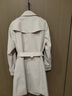 奧絲婕（Aosijie）高端品牌 風(fēng)衣女中長(zhǎng)款2025春秋新款氣質(zhì)收腰顯瘦英倫風(fēng)大衣外套 石白色 M 【 100-110斤】 曬單實(shí)拍圖