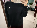 adidas休閑加厚毛圈連帽衛(wèi)衣套頭衫男女秋冬阿迪達斯官方輕運動   黑色   L 曬單實拍圖