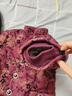 俞兆林（YUZHAOLIN）中老年人衣服冬裝女奶奶棉衣70歲外套老太太棉襖媽媽加絨加厚衣服 Flv436kl 紅色（上衣） XL  (建議85-100斤) 曬單實拍圖