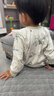愛(ài)貝迪拉（AIBEDILA）嬰兒睡袋春秋竹棉恒溫寶寶兒童防踢被分腿睡衣睡袋雙層M碼晨曦 曬單實(shí)拍圖