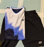YONEX尤尼克斯羽毛球服比賽訓練短袖110145BCR藏青+黑色短褲套裝XO 曬單實(shí)拍圖