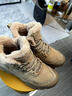 康龍雪地靴男經(jīng)典靴2025年冬季保暖面包大棉鞋加絨加厚防滑東北男鞋 土黃 【加厚腳瘦建議拍小一碼】 42 (260mm) 曬單實(shí)拍圖