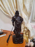爵世皇庭木雕關(guān)公像擺件實木武財神關(guān)羽家居客廳玄關(guān)辦公裝飾工藝禮品 精雕橫刀關(guān)公【高30cm】 曬單實拍圖