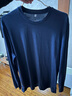 Naturally Inspired天賦靈感新款100%美麗諾羊毛260gm升級吸汗速干溫控運動(dòng)圓領(lǐng)長(cháng)袖 藏青色 10115405 XL 曬單實(shí)拍圖