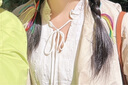 西遇法式復古長裙女2023秋季新款寬松A字長袖V領連衣裙 白色 S 曬單實拍圖