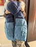 雪中飛兒童羽絨服馬甲新款坎肩童裝男童外套女童中大童冬季羽絨背心 新霧藍 130 曬單實(shí)拍圖