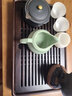 悟茗堂紫砂小和尚茶寵創(chuàng)意實(shí)木功夫茶具配件大全茶漏茶道六君子擺件 小和尚茶寵+茶漏 曬單實(shí)拍圖