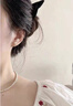 DAISY DREAM999銀針施家大珍珠耳釘女氣質(zhì)時(shí)尚高級感耳環(huán)2025年新款復古耳飾 Fever同款珍珠耳釘8mm 曬單實(shí)拍圖
